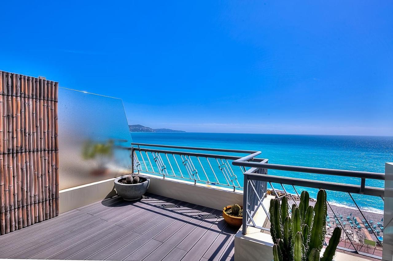 Le Florentina, Dernier Etage Avec Terrasse, Vue Sur La Baie Des Anges Apartment Nice Exterior photo